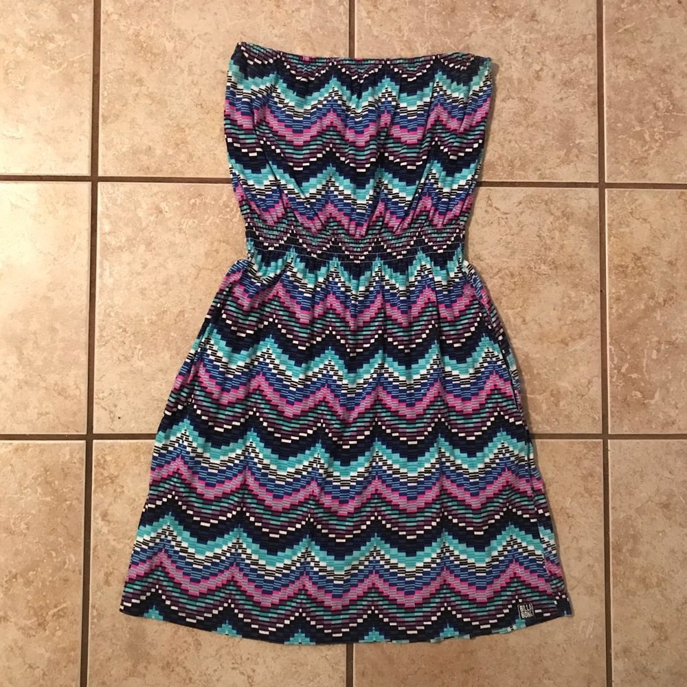 Chevron Strapless Billabong Dress